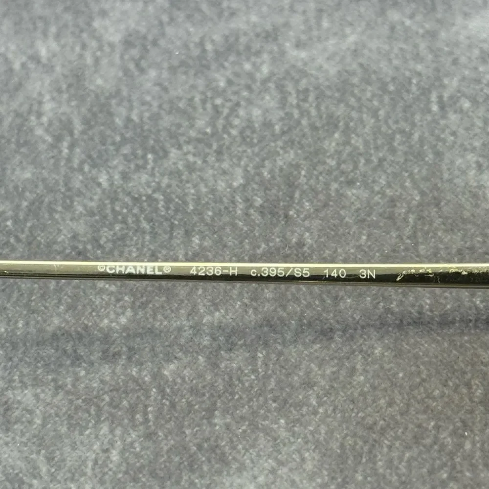 Chanel Acetate Metal Pearl Butterfly Sunglasses 4236-H Brown - Picture 12 of 16